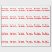 親愛なサンタ、私は…説明してもいいです ラッピングペーパー (フラット)