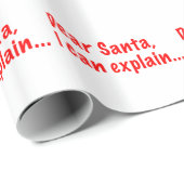 親愛なサンタ、私は…説明してもいいです ラッピングペーパー (ロールコーナー)