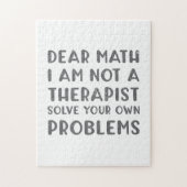 親愛な数学私はセラピスト解決しますあなた自身のProbをではないです ジグソーパズル (縦)