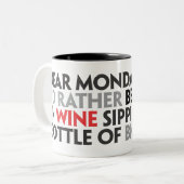 親愛な月曜日の"モーリー"のマグ ツートーンマグカップ (正面左)