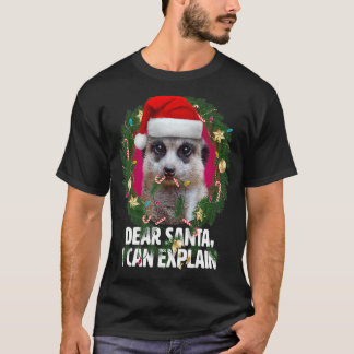 親愛クリスマスにサンタかわいいけなメルカート Tシャツ