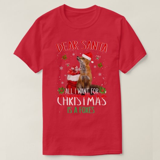 親愛クリスマスに欲しいのはFo動物 Tシャツ (デザイン正面)