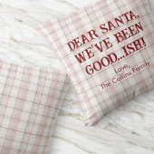 親愛サンおもしろいタモダンピンクレッドファミリークリスマス クッション