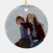 親愛サンタいけな定義2おもしろい写真 セラミックオーナメント (裏面)