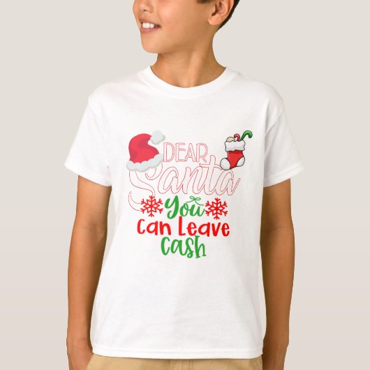 親愛サンタお金離れを払え Tシャツ (正面)