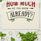 親愛サンタがクリスマスおもしろい引用文 キッチンタオル (折り畳み)