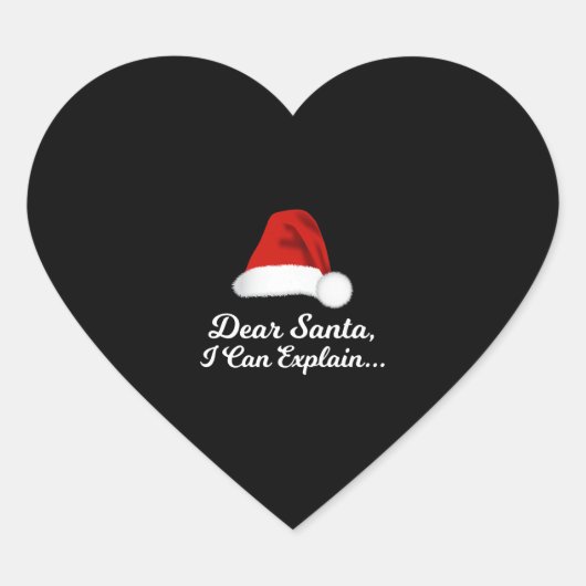 親愛サンタが説明できるおもしろい ハートシール (正面)