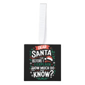 親愛サンタさんお前の知り合い キューブオーナメント (正面)