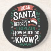 親愛サンタさんお前の知り合い コースター (正面)