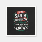 親愛サンタさんお前の知り合い スタンダードカクテルナプキン (正面)