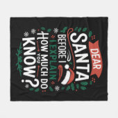 親愛サンタさんお前の知り合い フリースブランケット (正面(横))