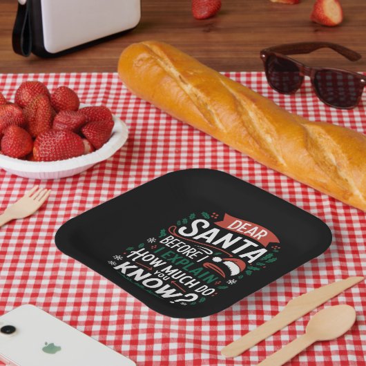 親愛サンタさんお前の知り合い ペーパープレート (ピクニック)