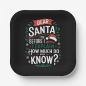 親愛サンタさんお前の知り合い ペーパープレート (正面)