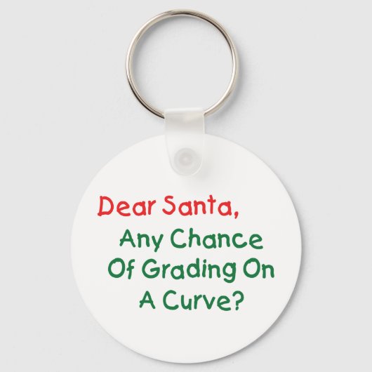 親愛サンタさん？クリスマス手紙サンタ キーホルダー (正面)