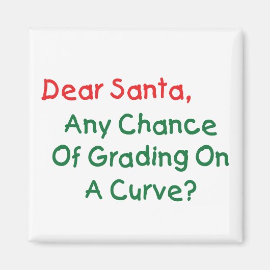 親愛サンタさん？クリスマス手紙サンタ マグネット (正面)