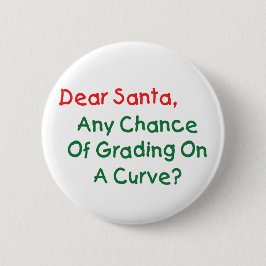 親愛サンタさん？クリスマス手紙サンタ 缶バッジ