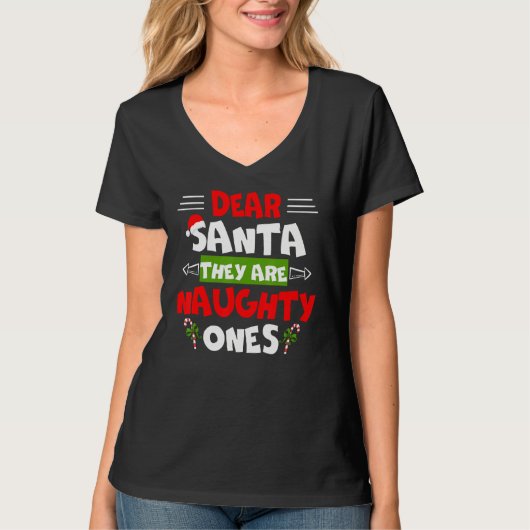親愛サンタはいけなクリスマスおもしろいG Tシャツ (正面)