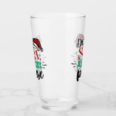 親愛サンタはただの段階だった |クリスマスおもしろい タンブラーグラス (左)