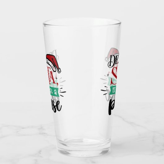 親愛サンタはただの段階だった |クリスマスおもしろい タンブラーグラス (右)