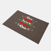 親愛サンタはクリスマスいけなのおもしろい家族だ ドアマット (アングル)