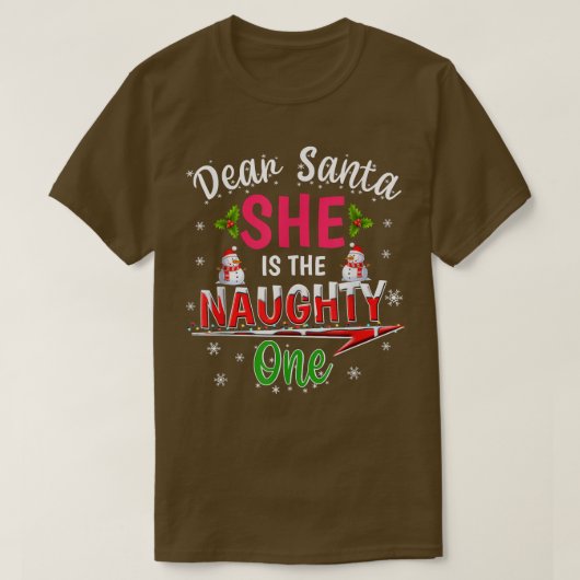親愛サンタはクリスマスいけなのプレゼント Tシャツ (デザイン正面)