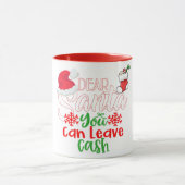 親愛サンタは金離れで マグカップ (中央)