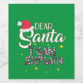 親愛サンタクリスマスワインラベルセット ワインラベル (シングルラベル)