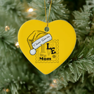 親愛サンタクロースパーソナライズされたマス セラミックオーナメント