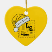 親愛サンタクロースパーソナライズされたマス セラミックオーナメント (正面)