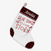 親愛サンタサンタに向けた長おもしろいい記事 スモールクリスマスストッキング (正面 (吊り時))