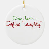 親愛サンタ定義いけな セラミックオーナメント (裏面)
