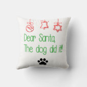 親愛サンタ犬がやった！ クッション (裏面)
