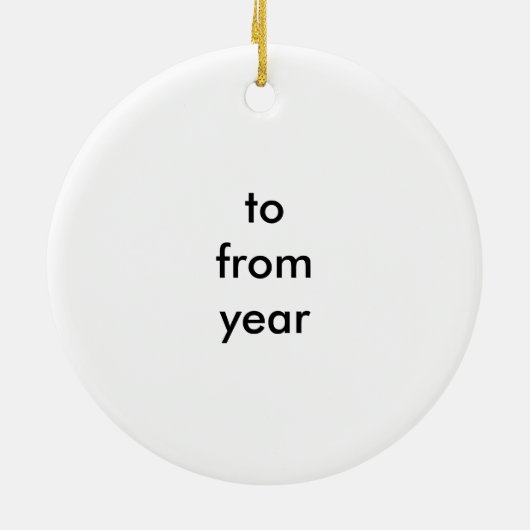 *親愛サンタ私の弟が一ついけなだ* セラミックオーナメント (裏面)