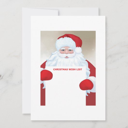 「親愛サンタ、クリスマスのウィッシュリスト子供へ」 招待状 (正面)