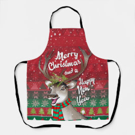 親愛トナカイ – Merry Christmas and happy NewYear エプロン