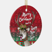 親愛トナカイ – Merry Christmas and happy NewYear セラミックオーナメント (右)