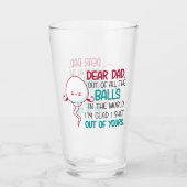 親愛パパ、世界のボールのうち タンブラーグラス (正面)