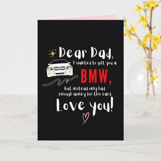 親愛パパ&BMW カード (黄色い花)