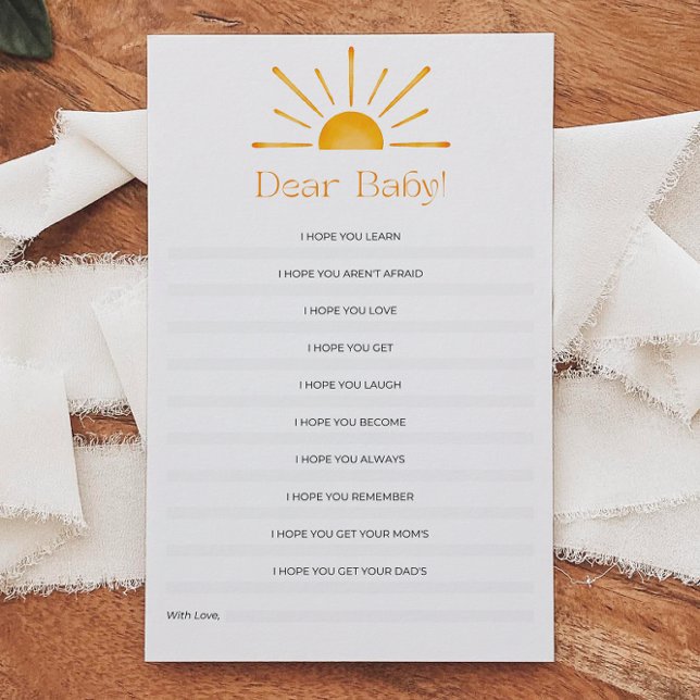 親愛ベビーウィッシュ赤ちゃんシャワーゲーム (クリエイターアップロード済み)