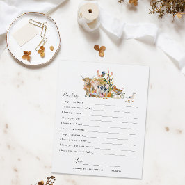 親愛ベビー願い | 秋ベビーシャワーゲーム