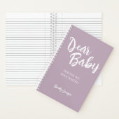 親愛ベビー、妊娠ジャーナルKeepsake ノートブック (内側)