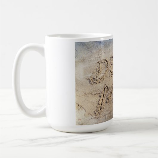 親愛ママサンドの書ビーチラブマグ コーヒーマグカップ (左)