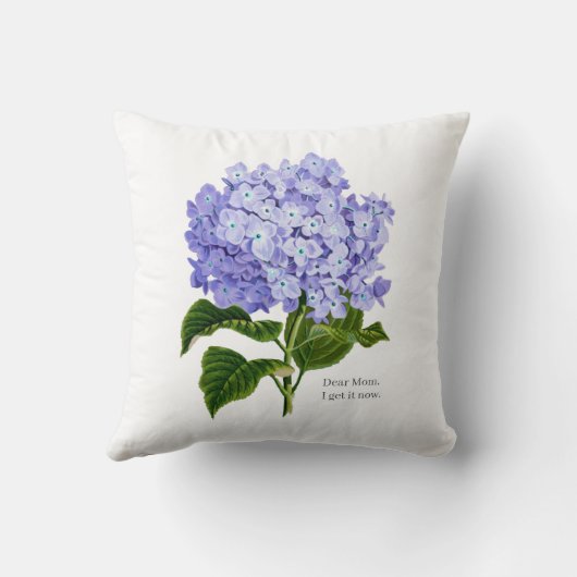 親愛マムハイおもしろいジゲアボタニカルフローラ クッション (裏面)