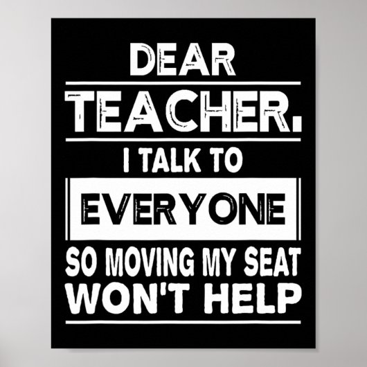 親愛先生みんなと話すおもしろい新学期 ポスター (正面)