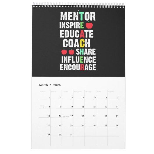 親愛先生 カレンダー (3月 2026)