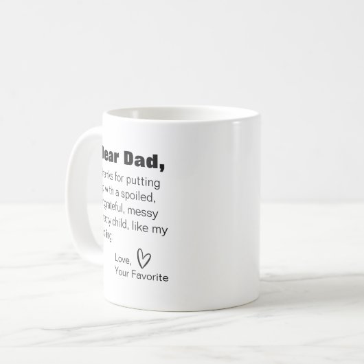 親愛感謝してい母が私の兄弟姉妹に耐える コーヒーマグカップ (正面左)