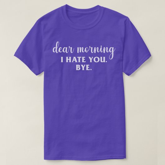 親愛朝君が嫌いだ Tシャツ (デザイン正面)
