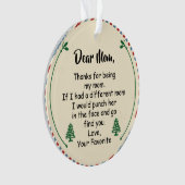 親愛母さ感謝していん オーナメント (正面)