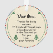 親愛母さ感謝していん オーナメント (裏面)