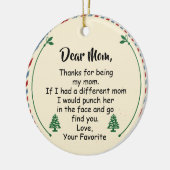 親愛母さ感謝していん セラミックオーナメント (左)